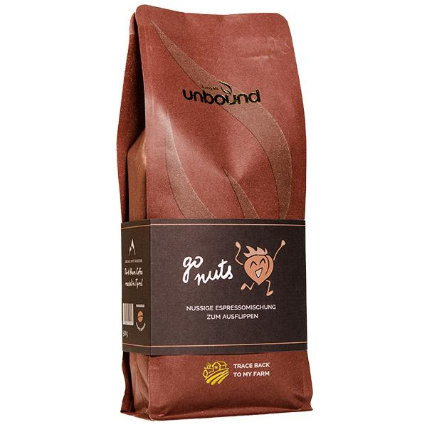 unbound Go Nuts - Nussige Kaffee- & Espressomischung